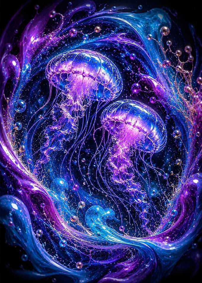 Ethereal Jellyfish Duo