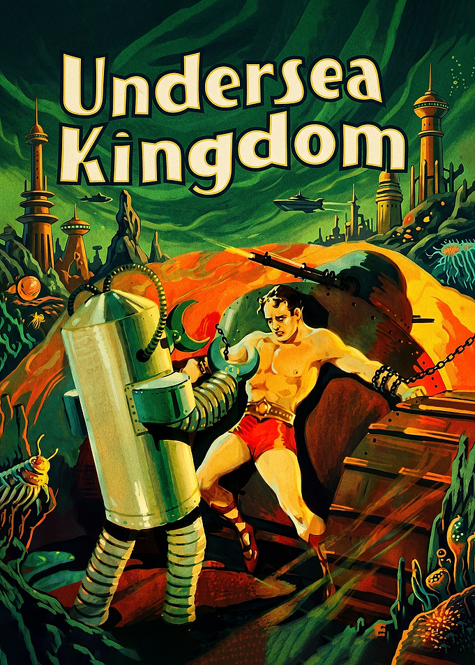 Undersea Kingdom Vintage Movie Poster