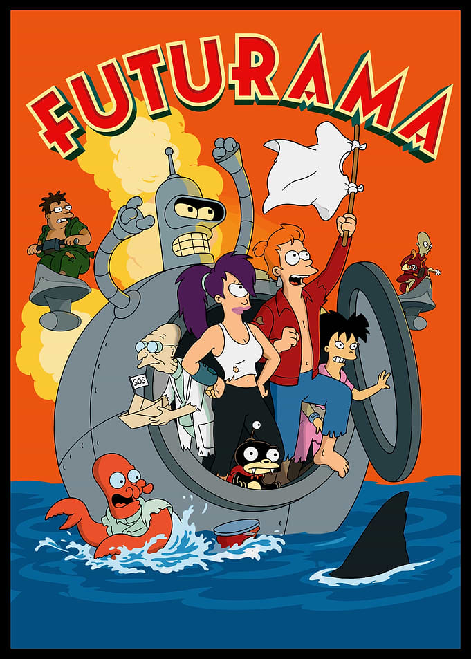 Futurama Cast Survival Poster