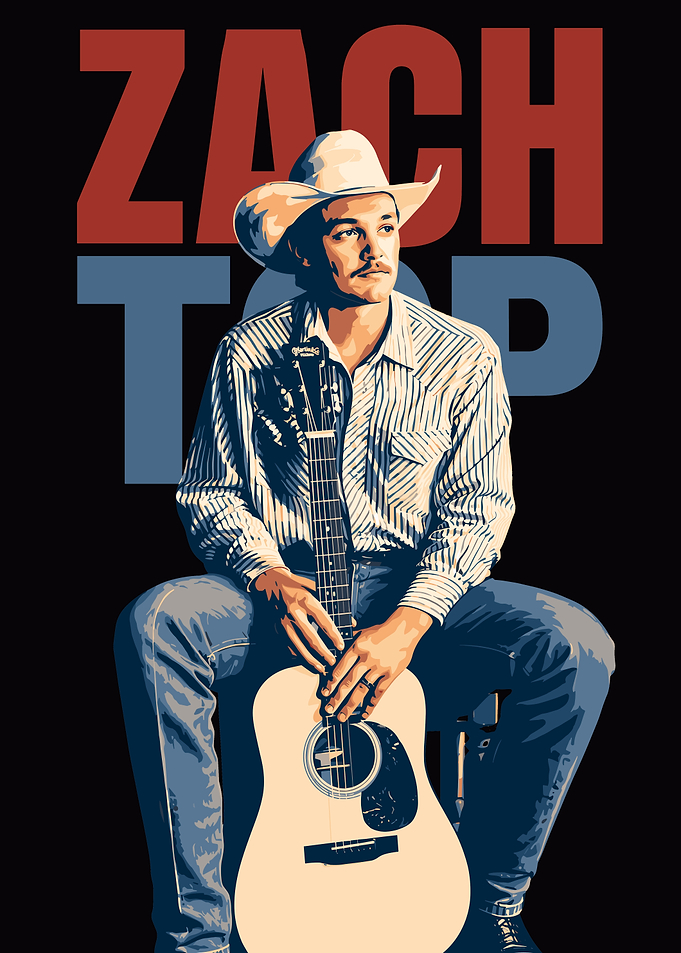 Zach Top Country Music Poster