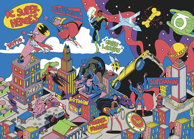 DC Super Heroes Cityscape Extravaganza
