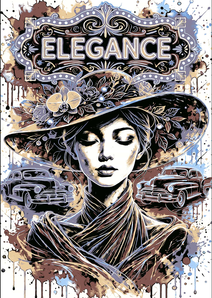 Vintage Elegance Fashion Illustration