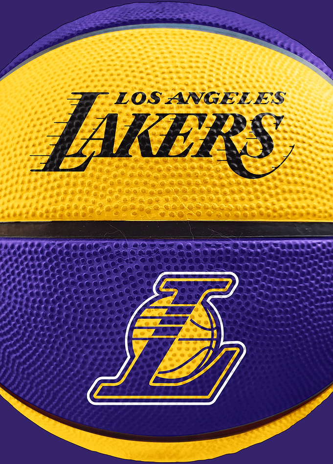 Los Angeles Lakers Basketball Emblem
