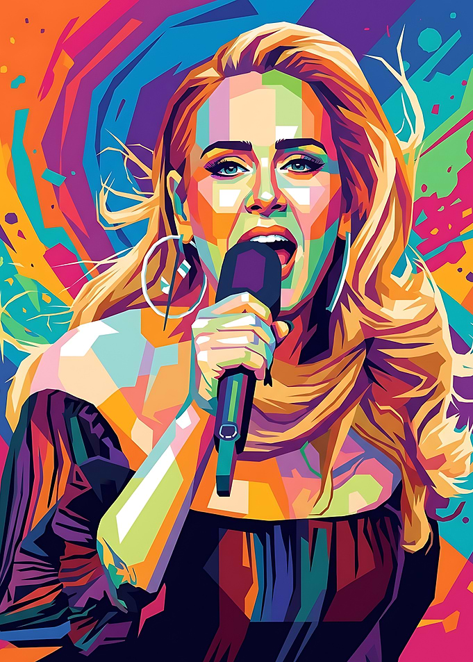 Adele Pop Art Portrait