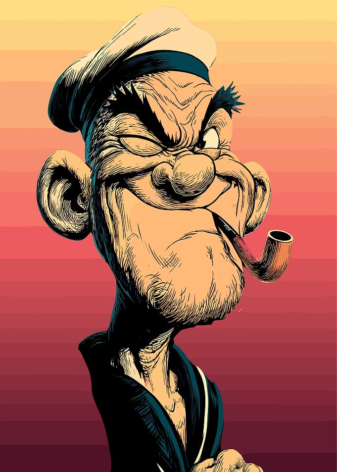 Popeye the Sailor Man Portrait
