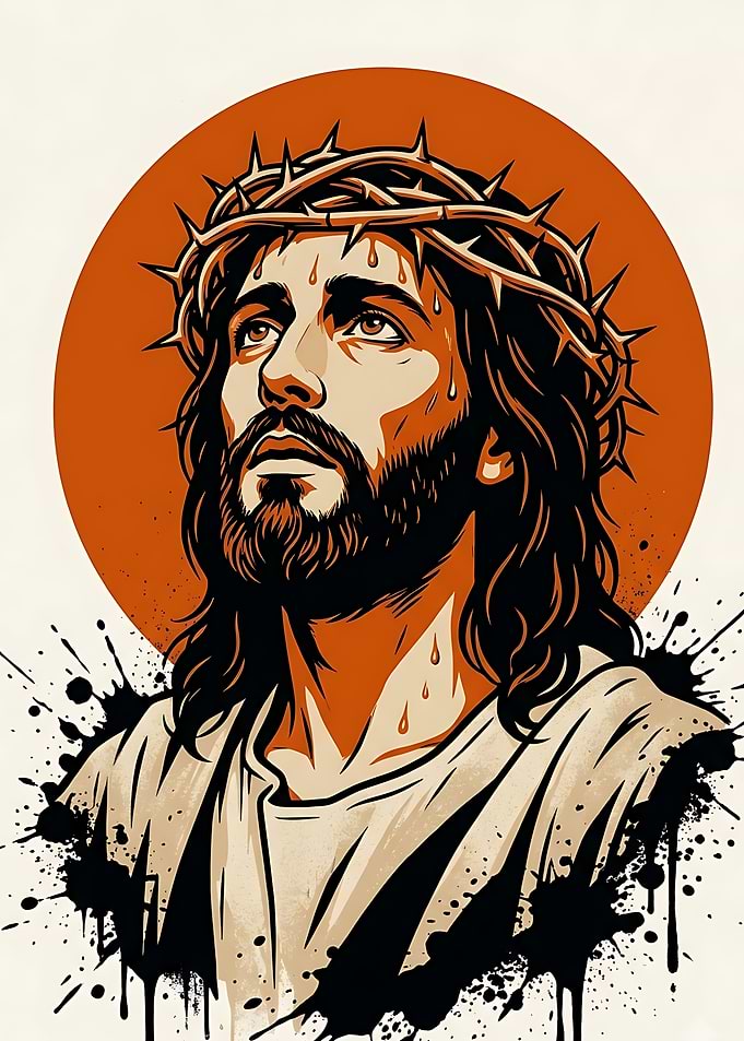 Jesus Christ with Crown of Thorns