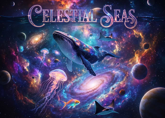 Celestial Seas Cosmic Ocean Fantasy Art