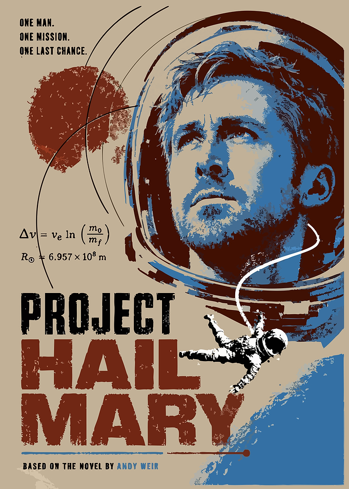 Project Hail Mary Space Poster
