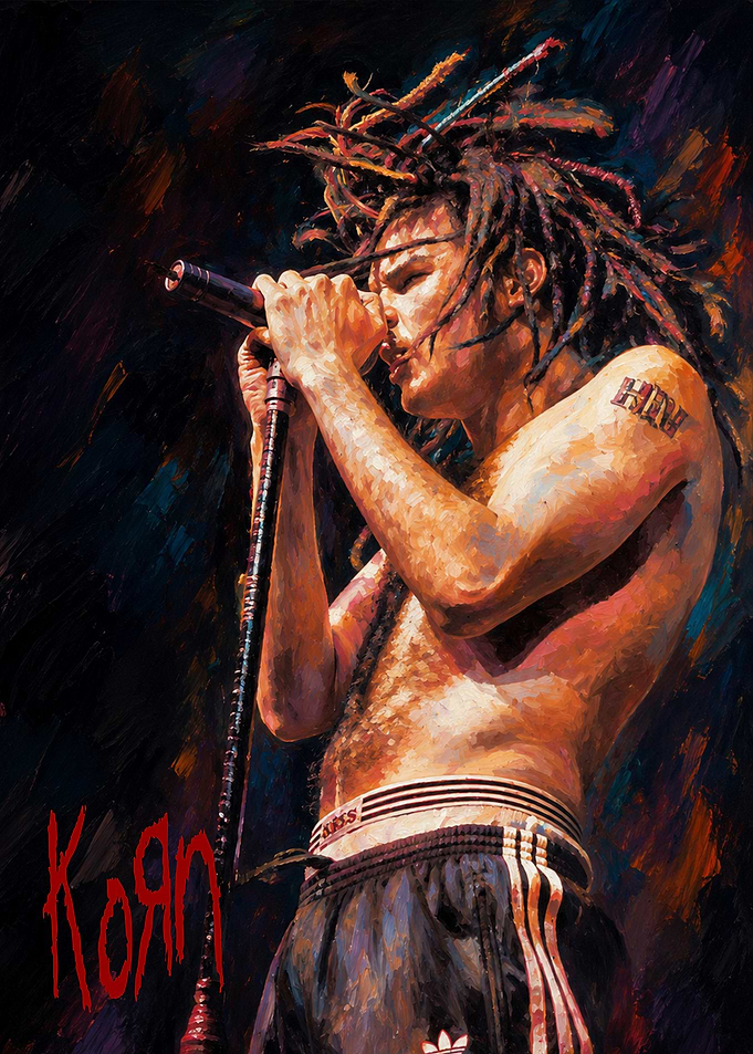 Jonathan Davis of Korn Painting