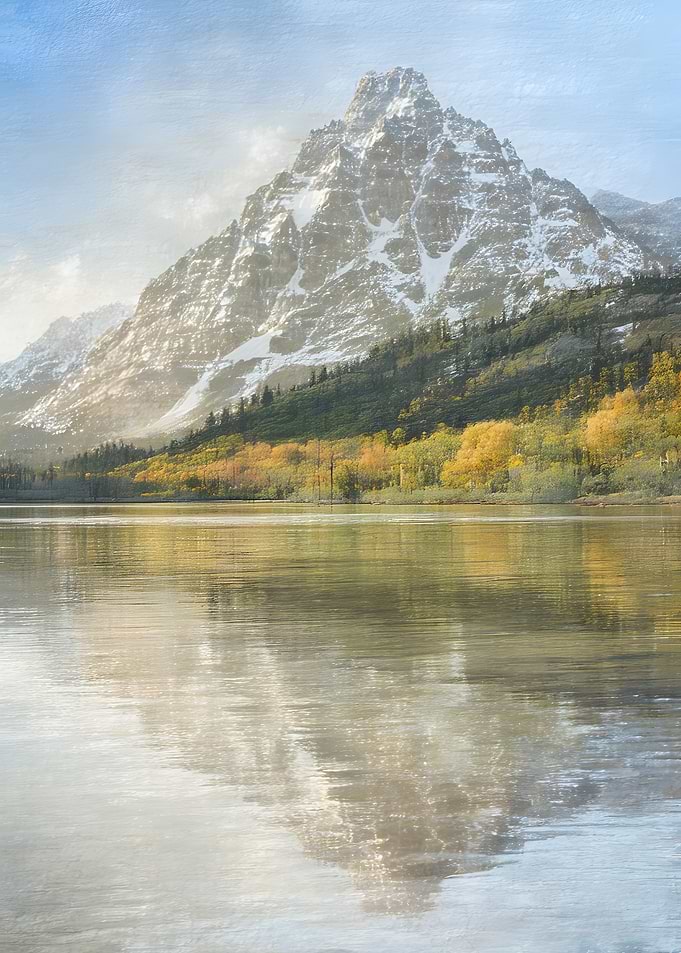 Snow-Capped Mountain Reflection on Lake