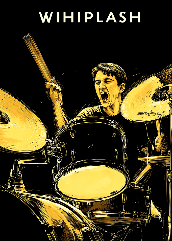 Whiplash Movie Drummer Poster
