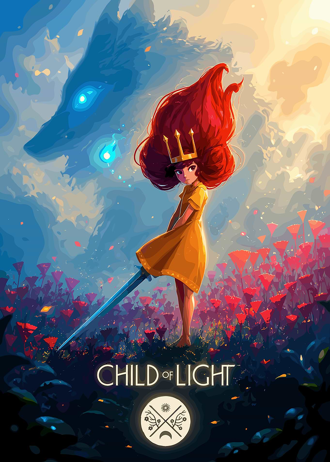 Child of Light Aurora Poster