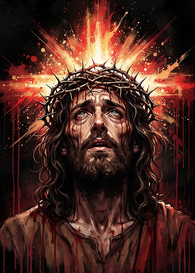 Jesus Christ with Crown of Thorns