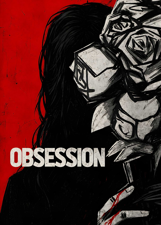Obsession Dark Rose Illustration