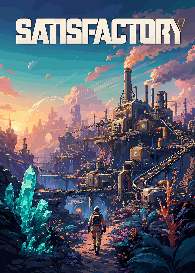 Satisfactory Game Industrial Landscape