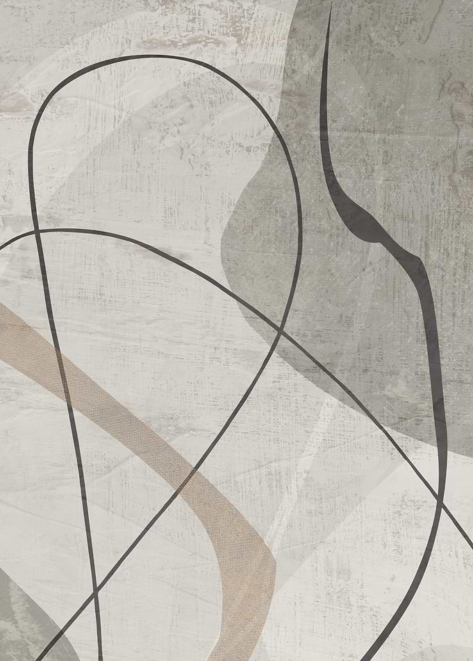 Minimalist Abstract Neutral Line Art