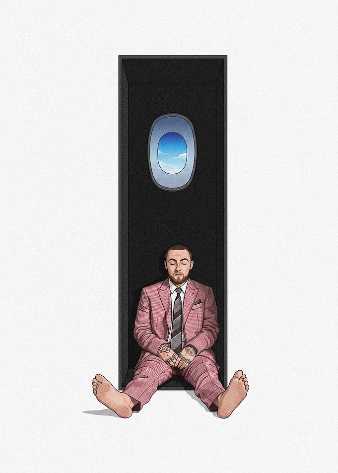 Mac Miller Album Art Illustration