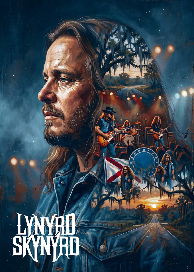 Lynyrd Skynyrd Southern Rock Tribute Poster
