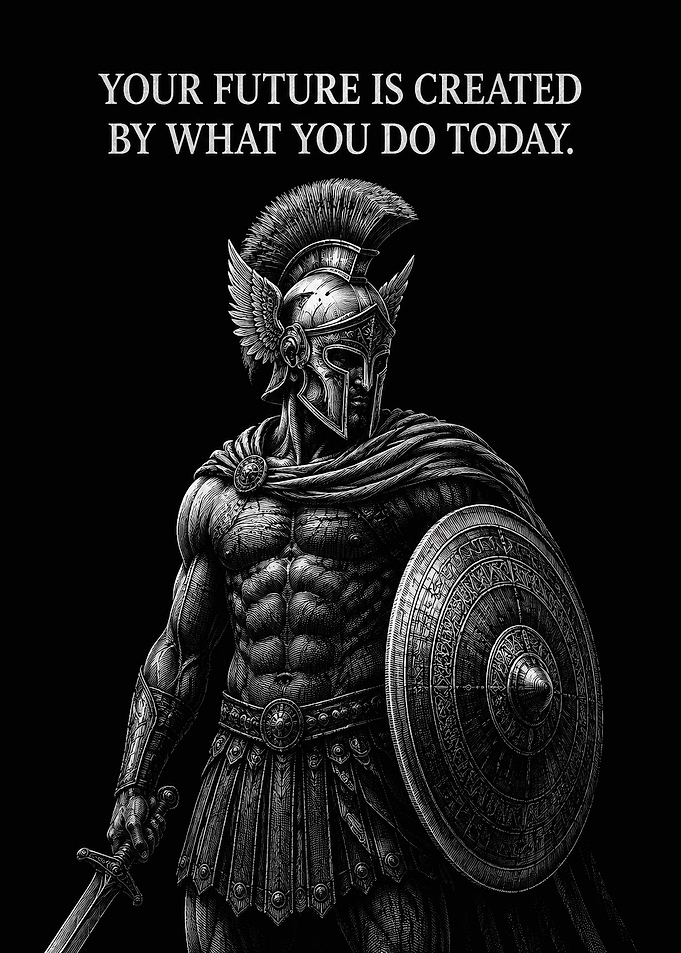 Spartan Warrior Inspirational Poster