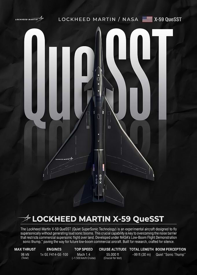 Lockheed Martin X-59 QueSST Poster