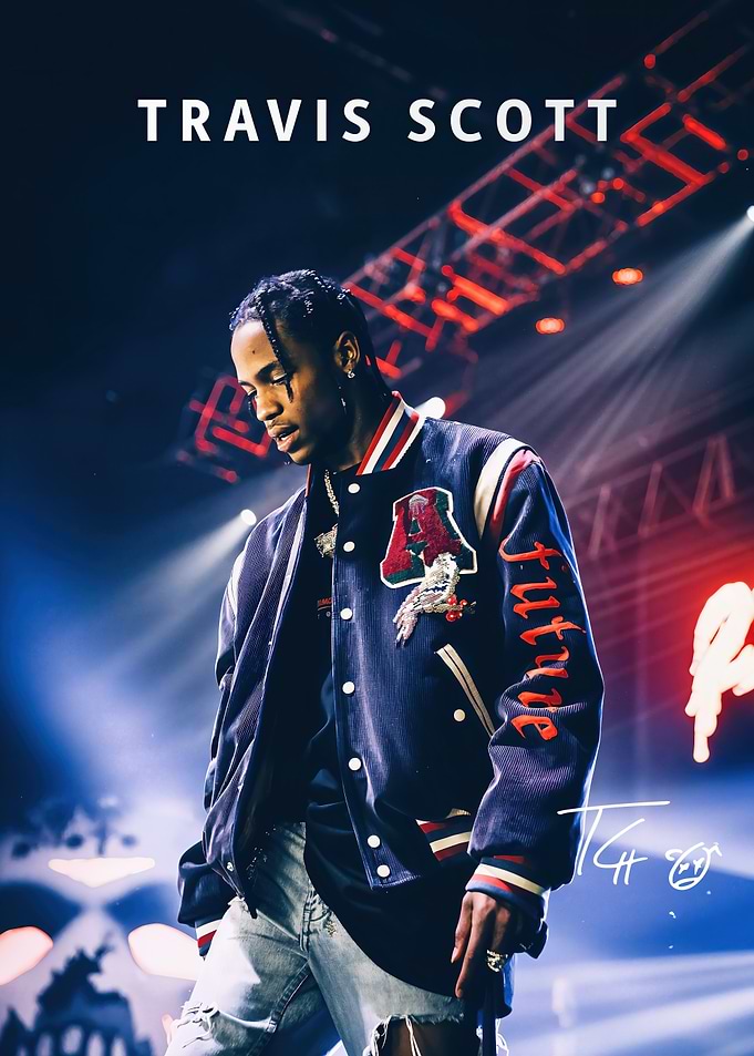 Travis Scott Concert Performance Poster