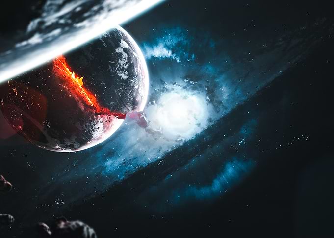 Catastrophic Planet Destruction in Deep Space