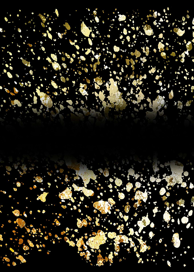 Gold Splatter Abstract Background