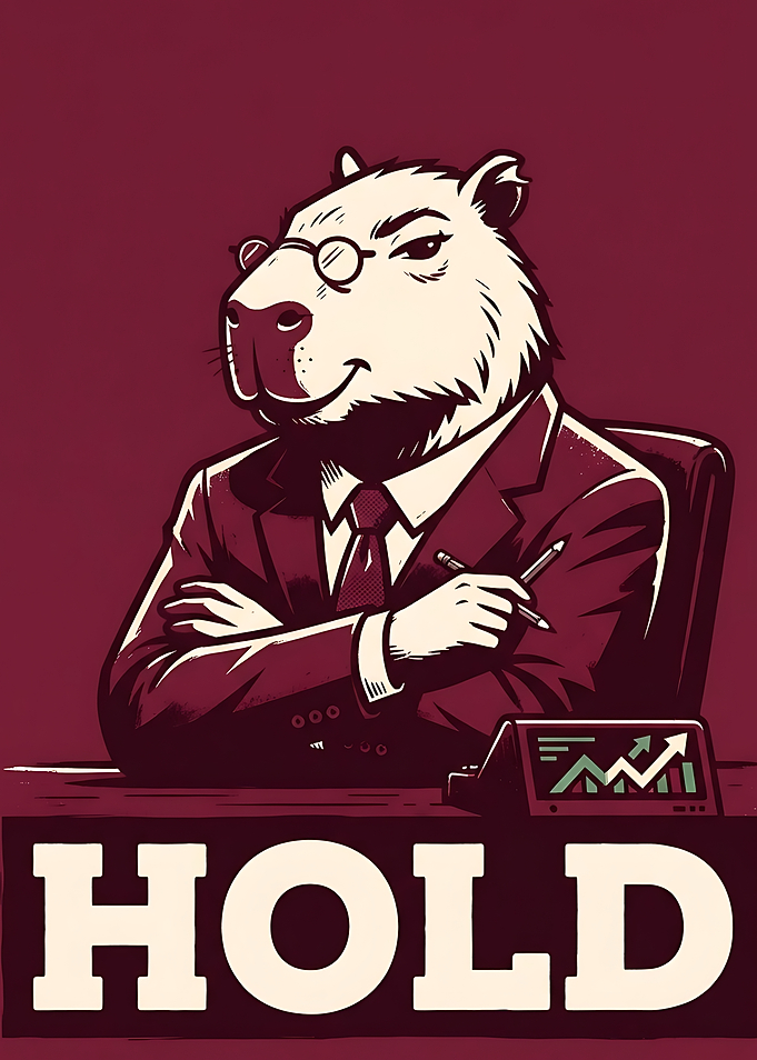Capybara Business Executive HOLD Poster