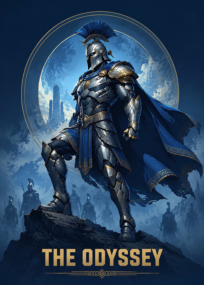 The Odyssey Spartan Warrior Poster