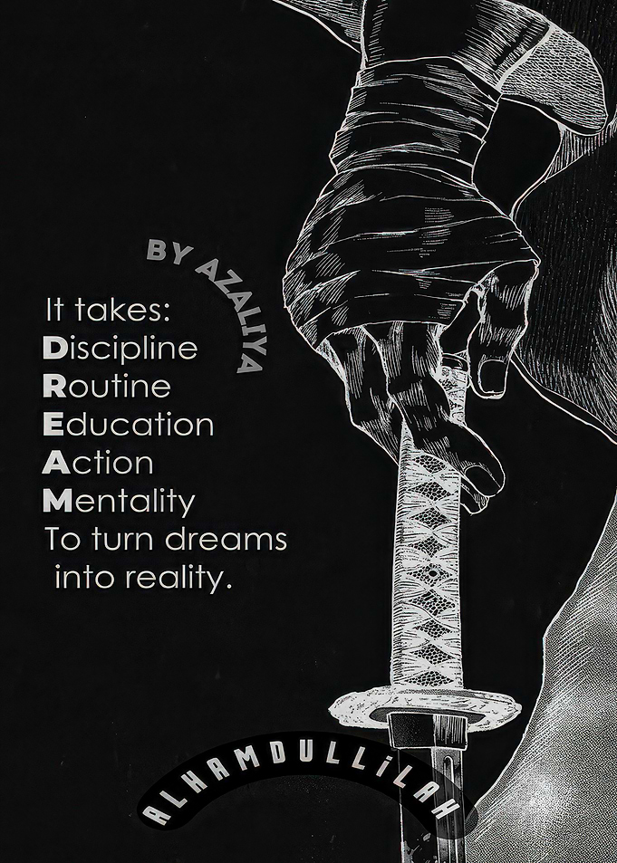 Inspirational Samurai Sword Motivational Poster