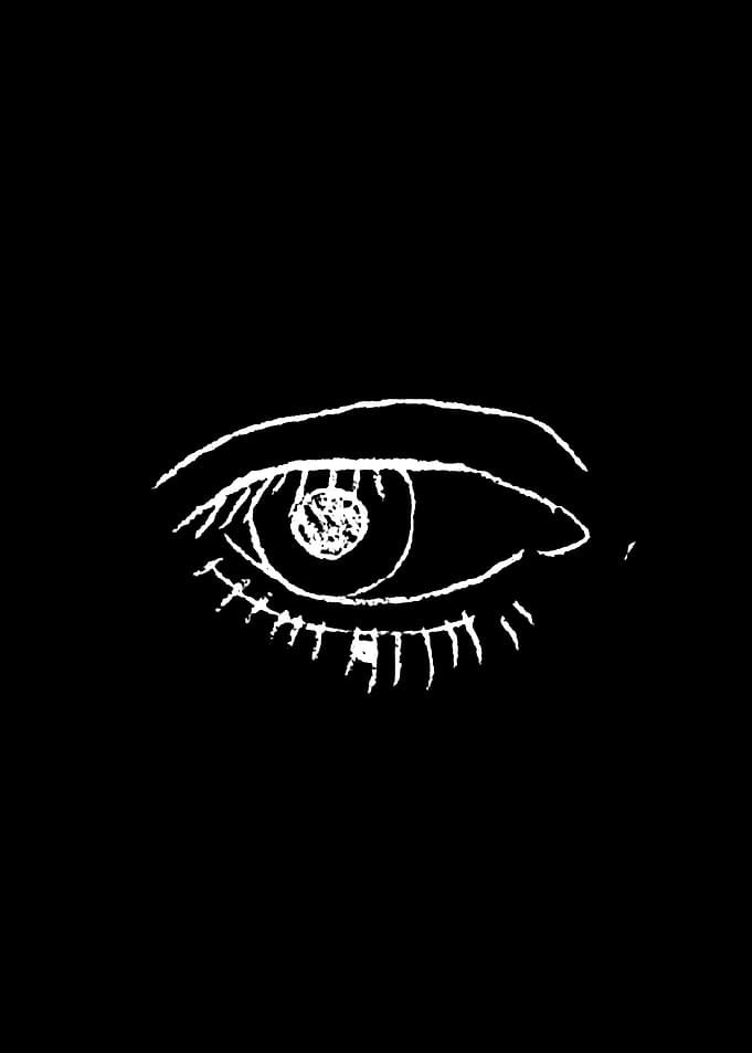 Minimalist Hand-Drawn Eye Sketch
