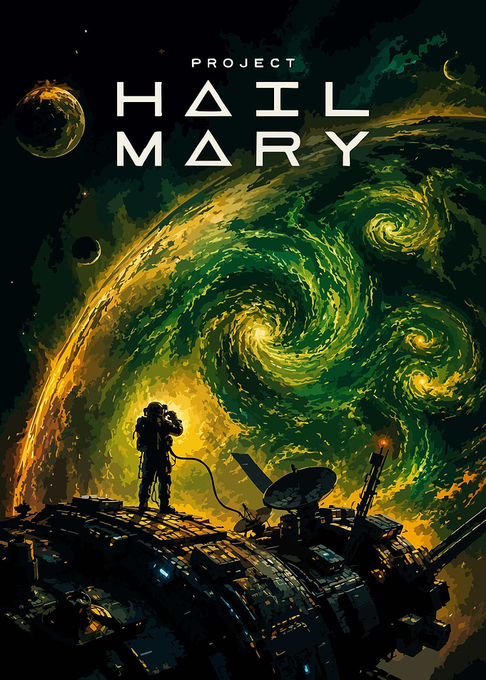 Project Hail Mary Space Poster