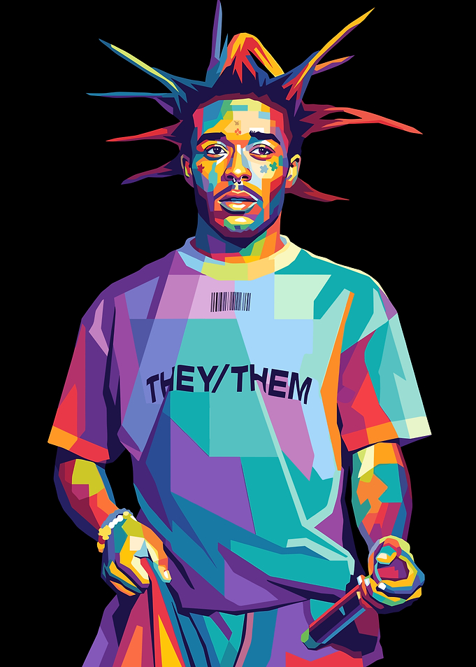 Lil Uzi Vert Pop Art Portrait