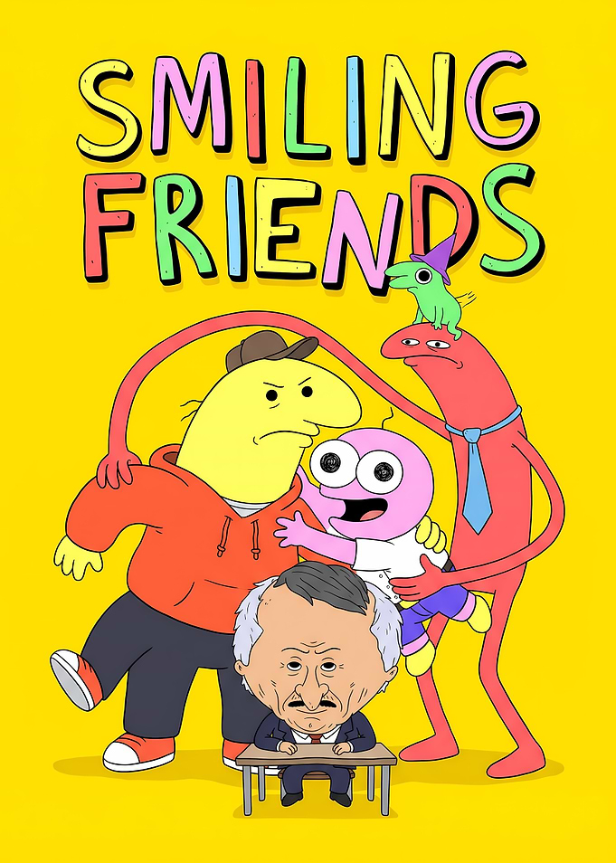 Smiling Friends Cartoon Poster