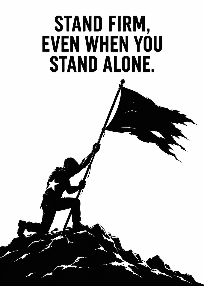 Stand Firm Inspirational Poster