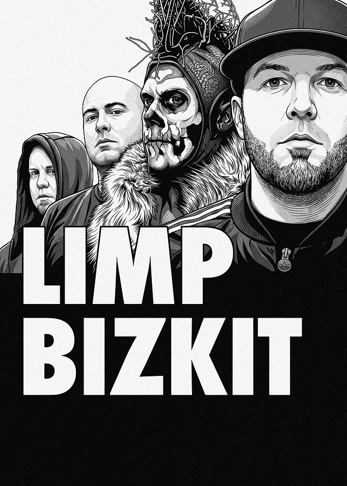 Limp Bizkit Band Portrait Poster