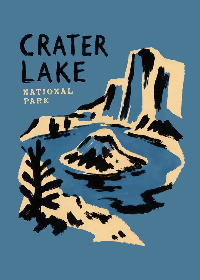 Crater Lake National Park Poster