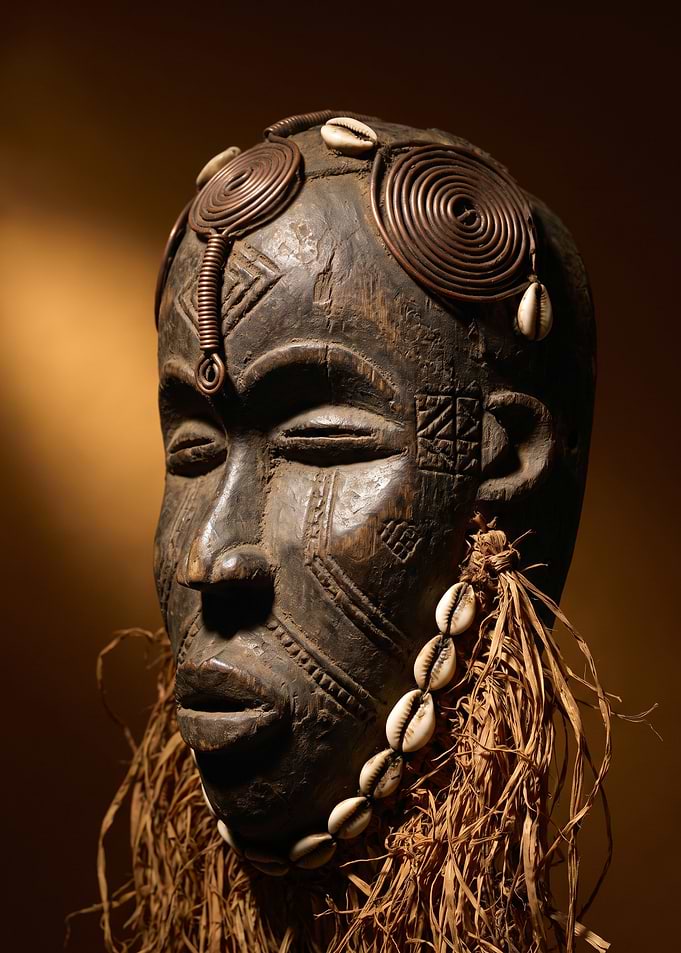 Traditional African Tribal Wood Mask
