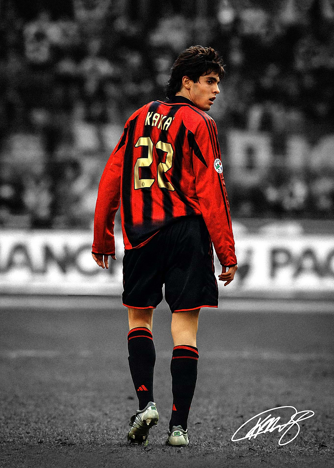 Kaka AC Milan Football Player Portrait