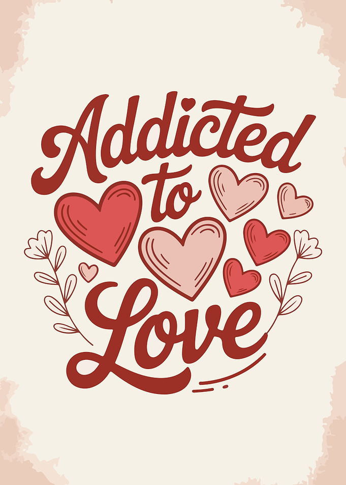 Addicted to Love Typography Poster
