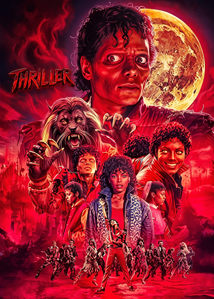 Michael Jackson Thriller Poster Art