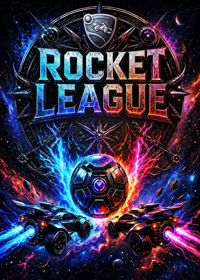 Rocket League Cosmic Battle Poster
