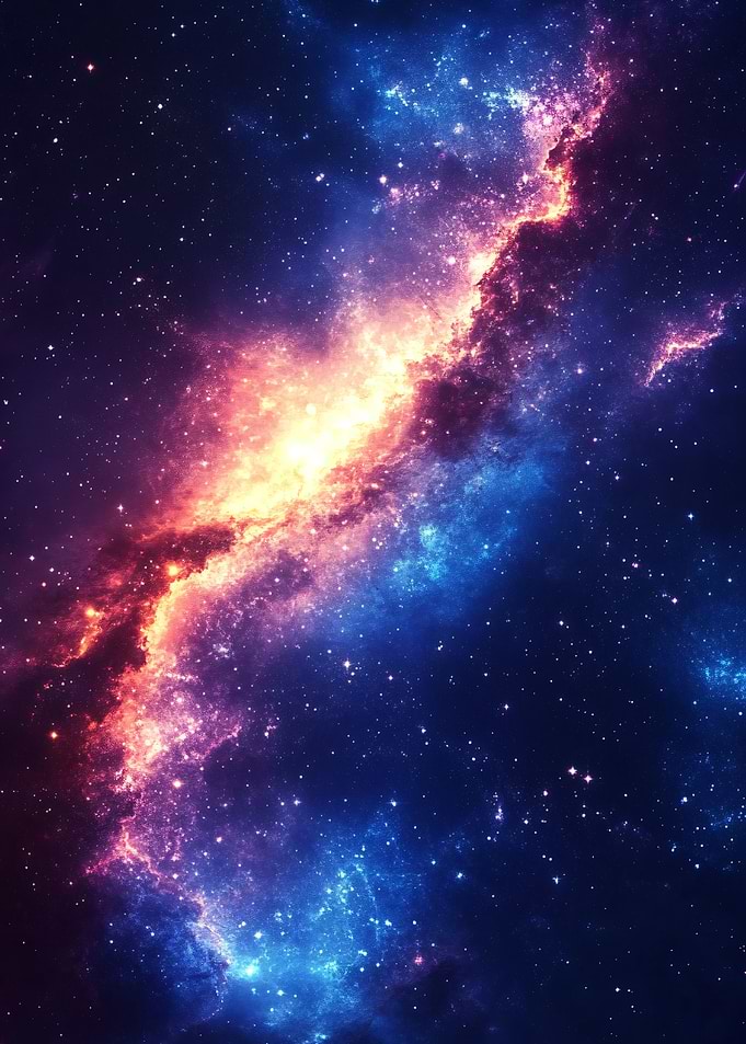 Vibrant Cosmic Nebula Galaxy