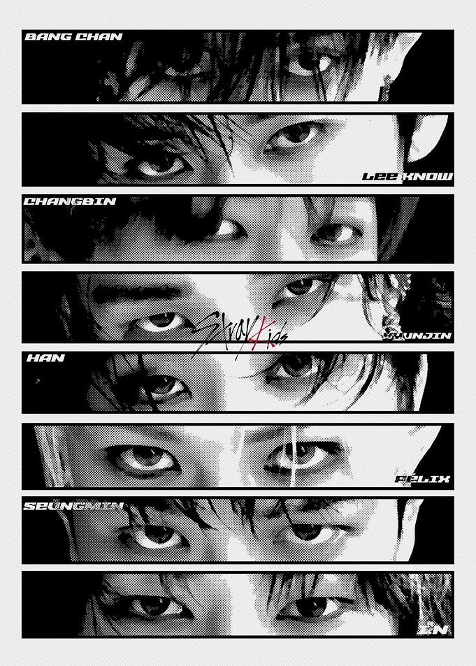 Stray Kids Members Eyes Poster