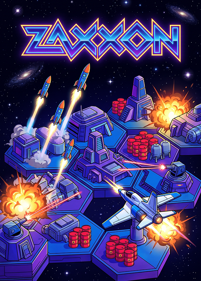 Zaxxon Retro Arcade Space Shooter