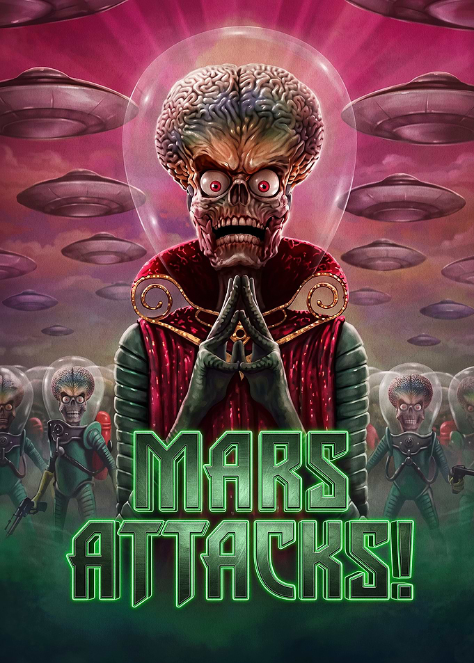 Mars Attacks! Movie Poster Art