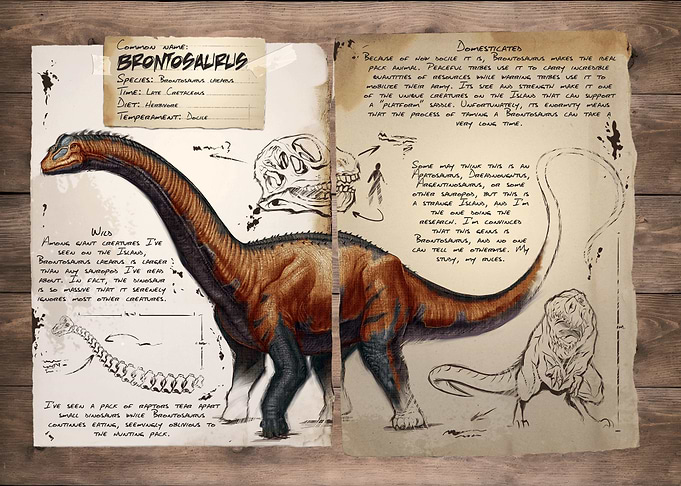 ARK Survival Evolved Brontosaurus Dossier
