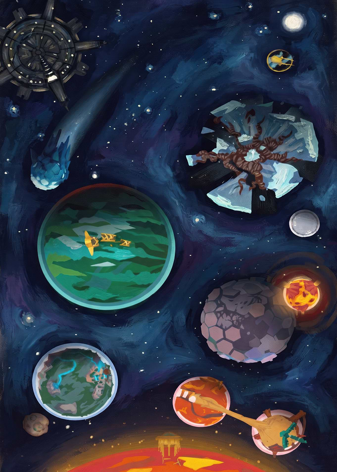 Outer Wilds Solar System Map