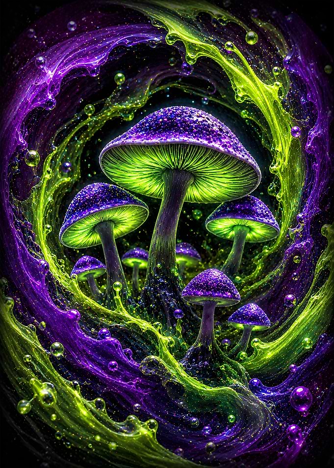 Glow-in-the-Dark Mushrooms