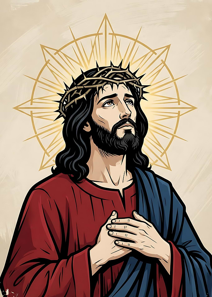Jesus Christ with Crown of Thorns